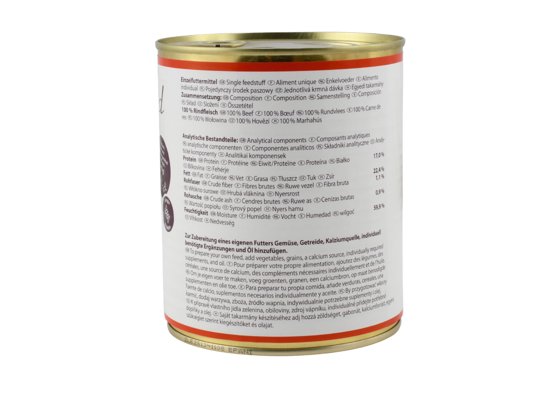 Lunderland Reinfleisch-Dose Rindfleisch durchwachsen