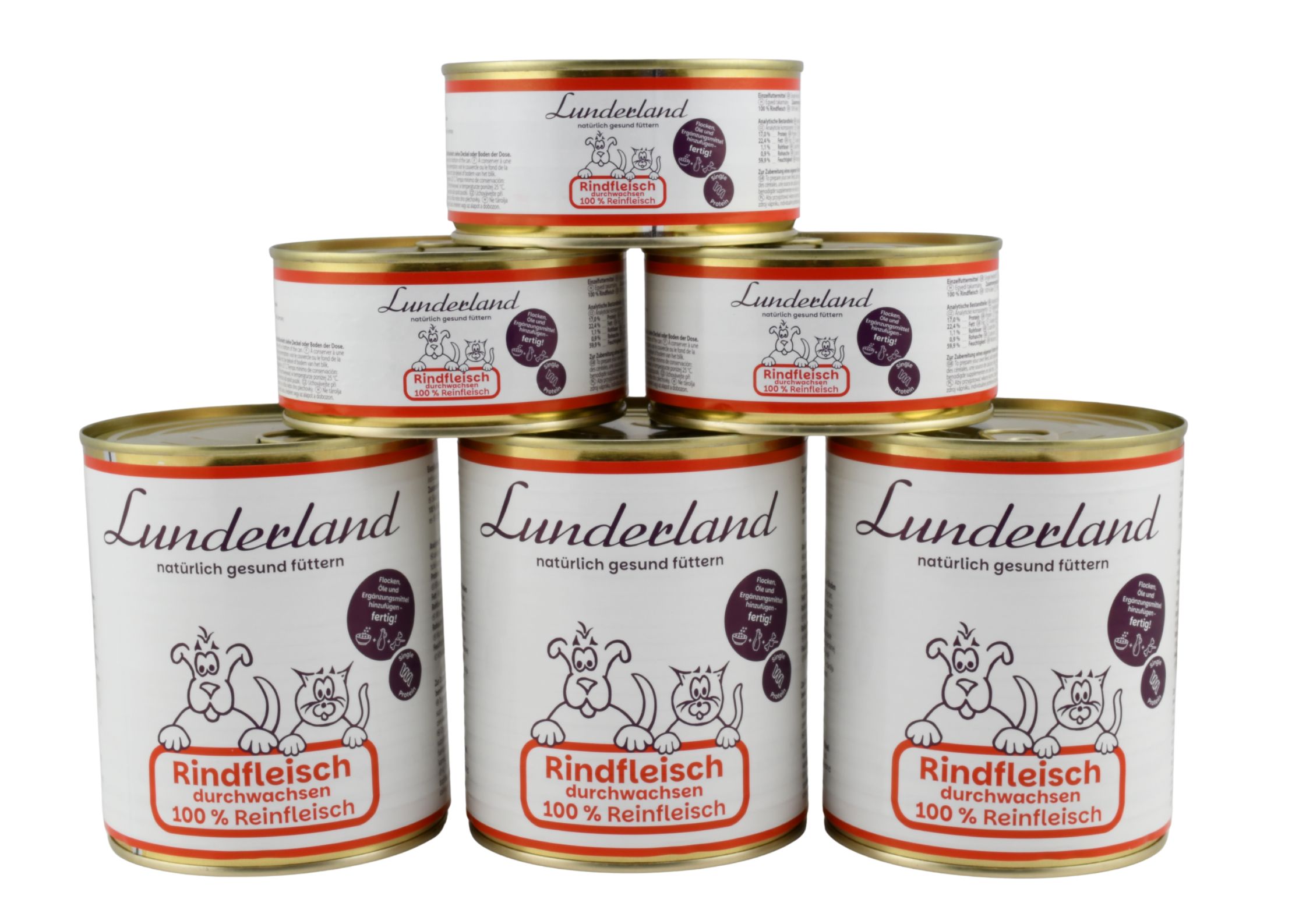 Lunderland Reinfleisch-Dose Rindfleisch durchwachsen