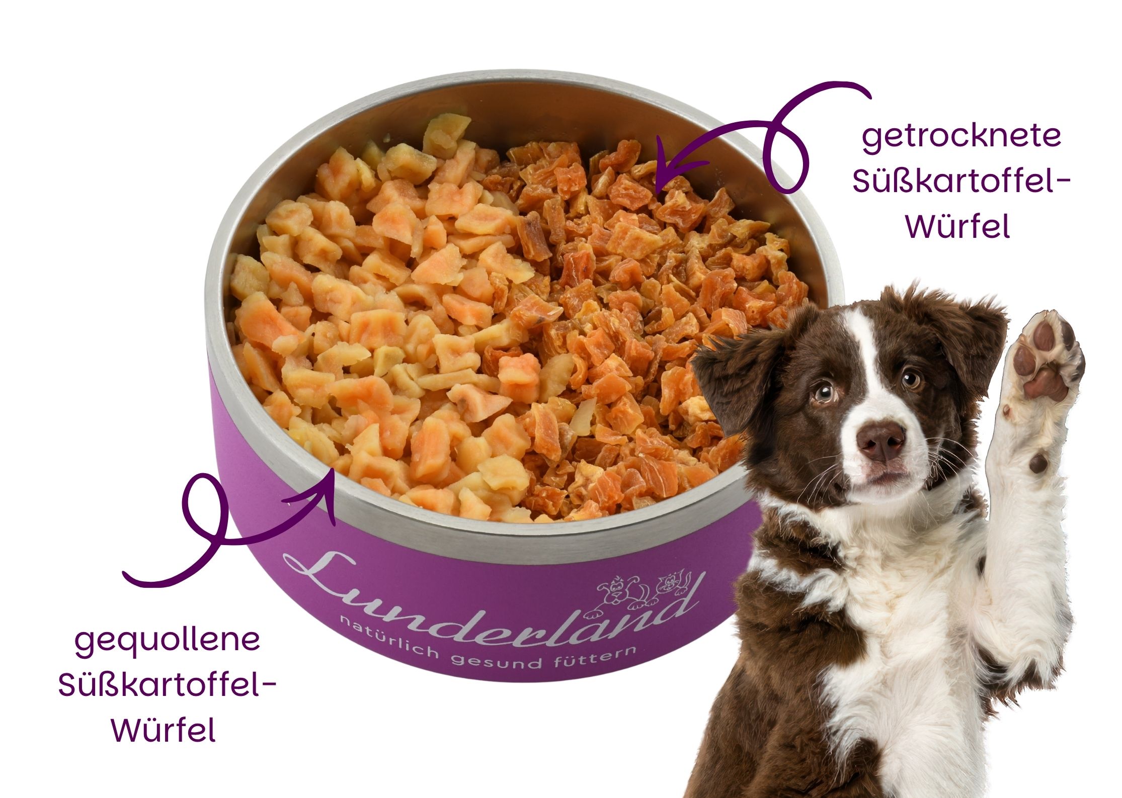 Süßkartoffel-Würfel