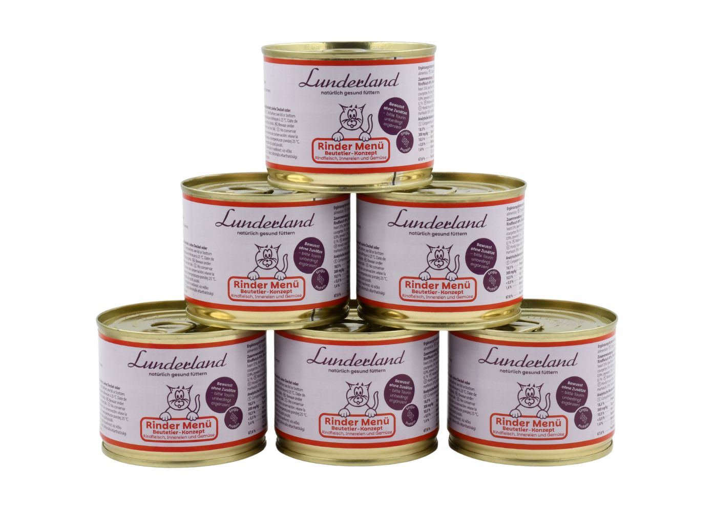 Rinder Menü für Katzen