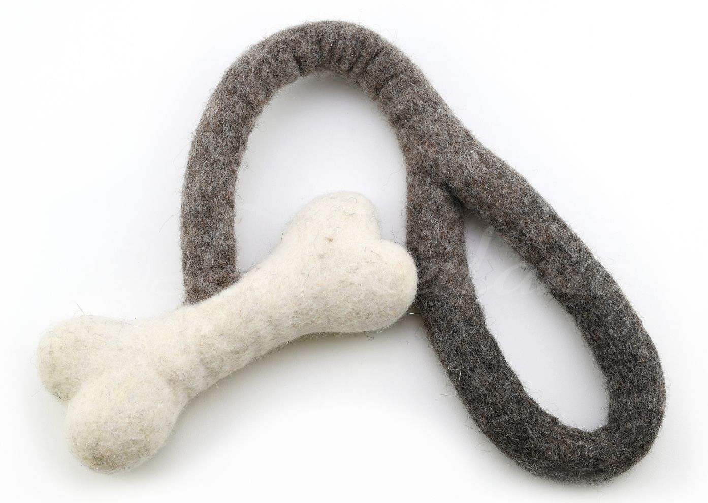 Filzzergel mit Knochen 50 cm